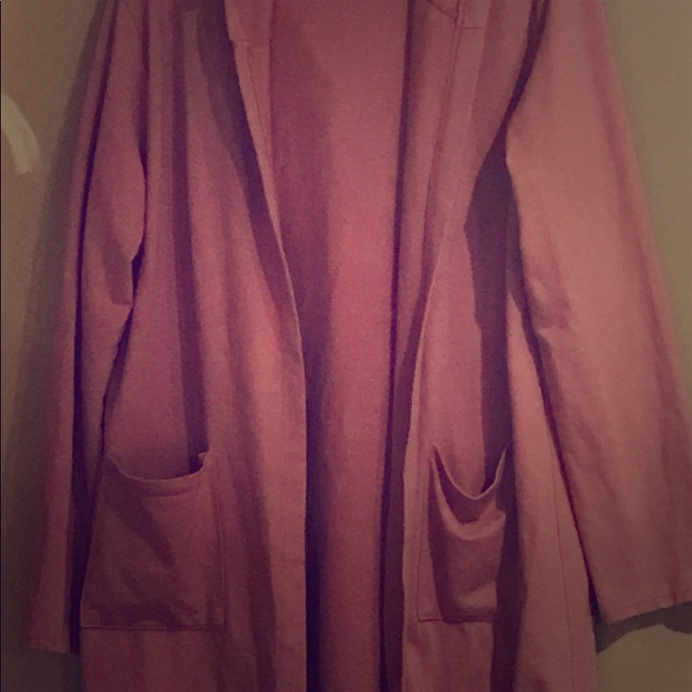 Knee length soft hoodie